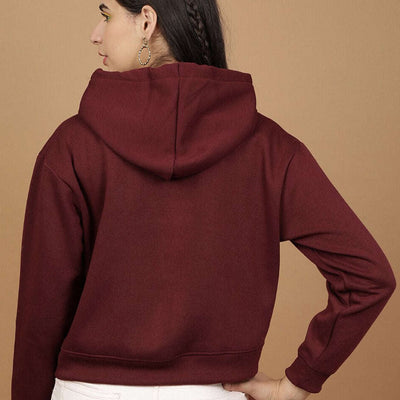 Women's Solid Regular Fit Sweatshirt
