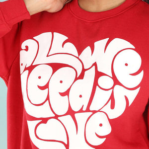 Women's Solid Regular Fit Sweatshirt