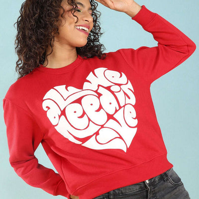 Women's Solid Regular Fit Sweatshirt