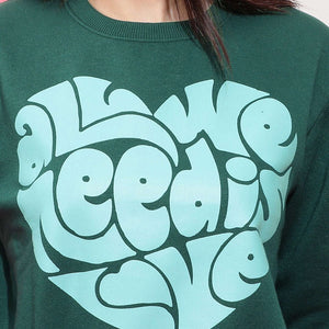 Women's Solid Regular Fit Sweatshirt