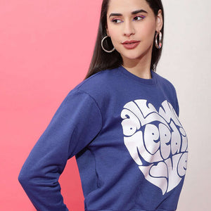 Women's Solid Regular Fit Sweatshirt