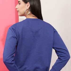 Women's Solid Regular Fit Sweatshirt