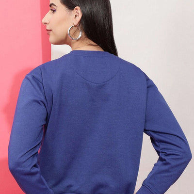 Women's Solid Regular Fit Sweatshirt