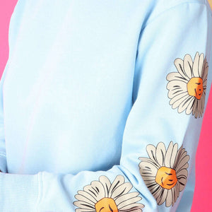 Women's Back Printed Regular Fit Sweatshirt