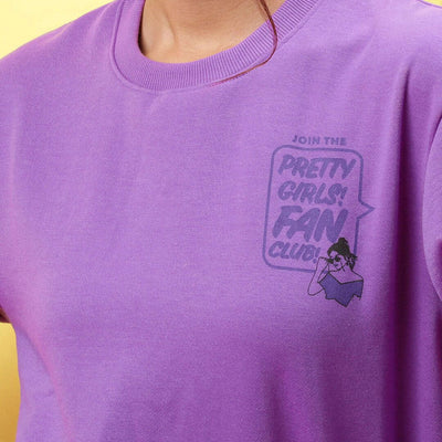 Women's Back Printed Regular Fit Sweatshirt