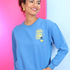 Women's Back Printed Regular Fit Sweatshirt