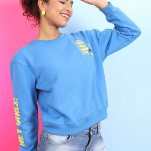 Women's Back Printed Regular Fit Sweatshirt