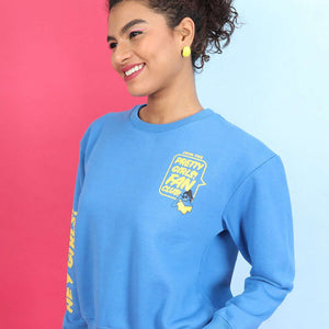 Women's Back Printed Regular Fit Sweatshirt