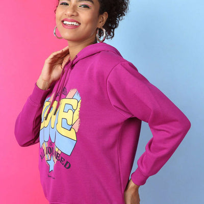 Women's Printed Regular Fit Sweatshirt