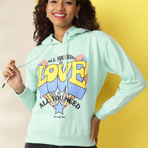 Women's Printed Regular Fit Sweatshirt