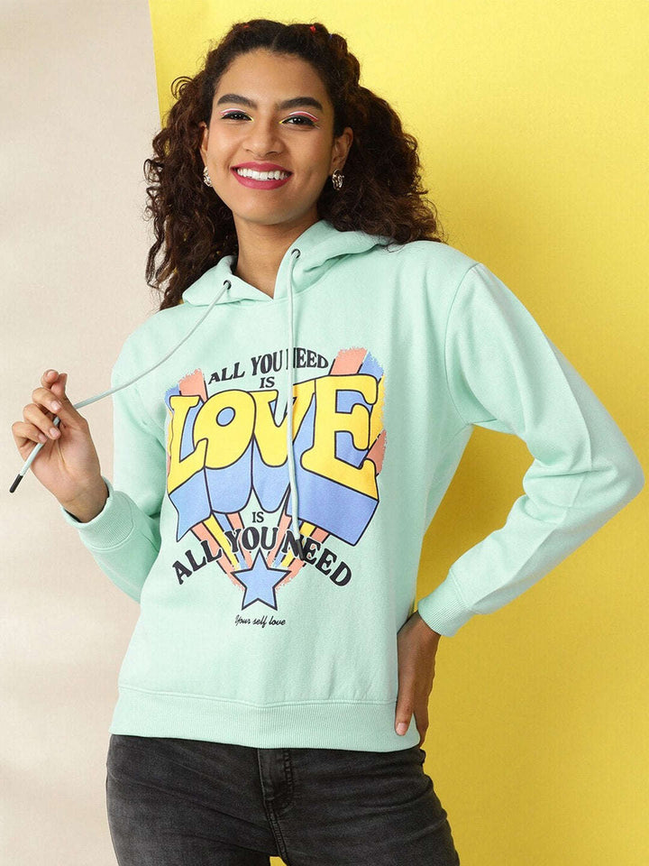 Women's Printed Regular Fit Sweatshirt