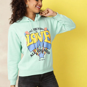 Women's Printed Regular Fit Sweatshirt