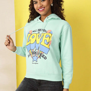Women's Printed Regular Fit Sweatshirt