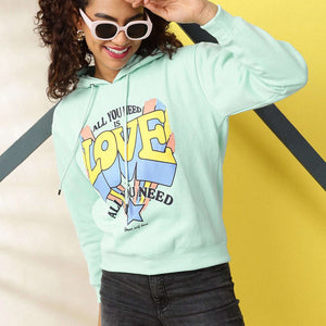 Women's Printed Regular Fit Sweatshirt