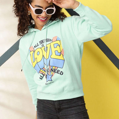 Women's Printed Regular Fit Sweatshirt