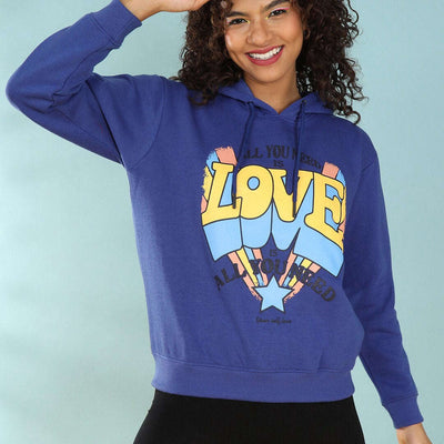 Women's Printed Regular Fit Sweatshirt