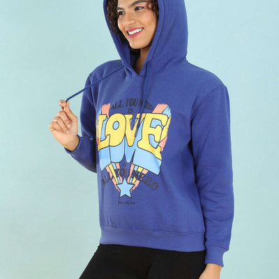 Women's Printed Regular Fit Sweatshirt