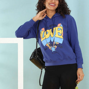 Women's Printed Regular Fit Sweatshirt