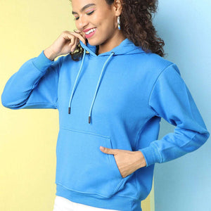 Women's Back Printed Regular Fit Sweatshirt