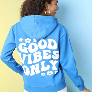 Women's Back Printed Regular Fit Sweatshirt