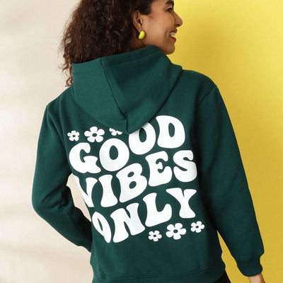 Women's Back Printed Regular Fit Sweatshirt