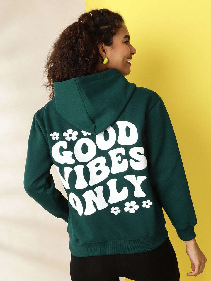 Women's Back Printed Regular Fit Sweatshirt