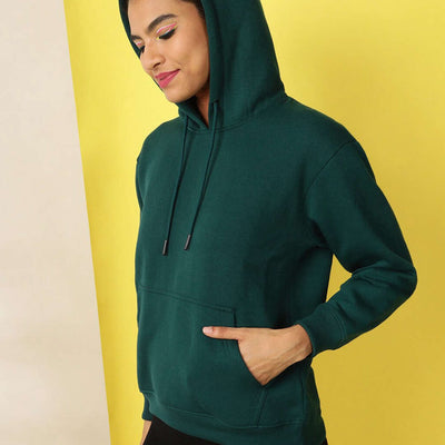 Women's Back Printed Regular Fit Sweatshirt