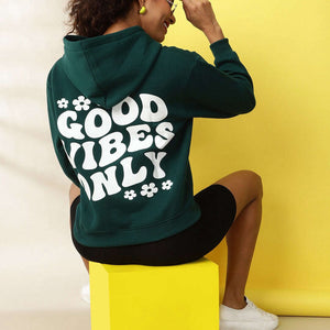 Women's Back Printed Regular Fit Sweatshirt
