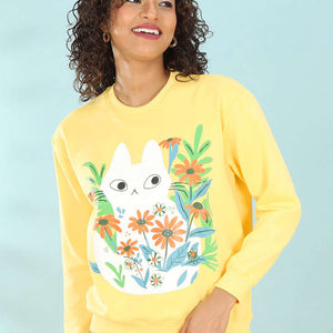 Women's Printed Regular Fit Sweatshirt