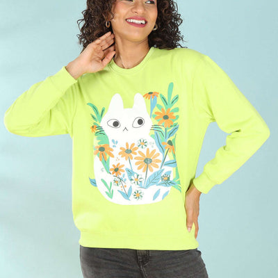 Women's Printed Regular Fit Sweatshirt
