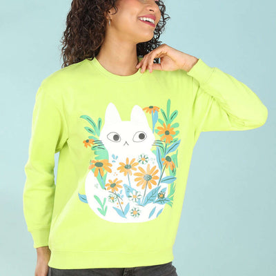 Women's Printed Regular Fit Sweatshirt