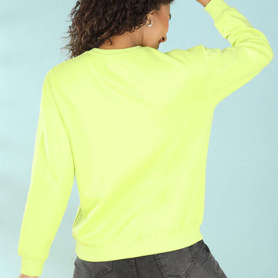 Women's Printed Regular Fit Sweatshirt