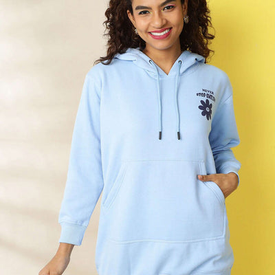 Women's Back Printed Regular Fit Sweatshirt