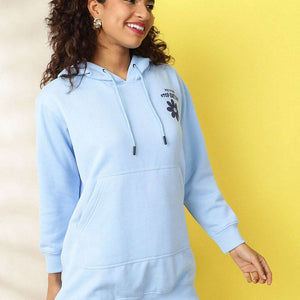 Women's Back Printed Regular Fit Sweatshirt