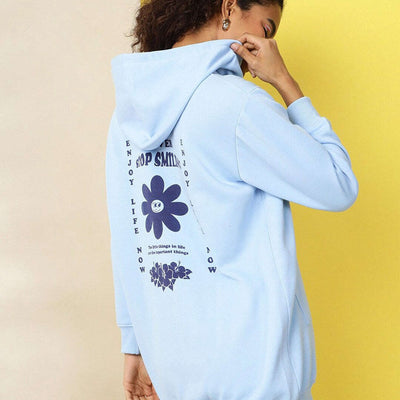 Women's Back Printed Regular Fit Sweatshirt