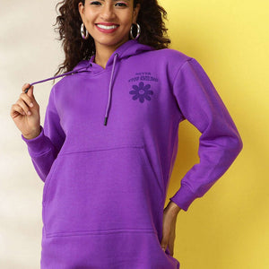 Women's Back Printed Regular Fit Sweatshirt