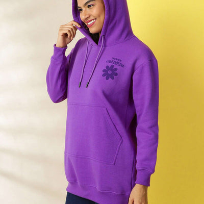 Women's Back Printed Regular Fit Sweatshirt