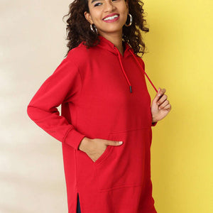 Women's Solid Regular Fit Sweatshirt