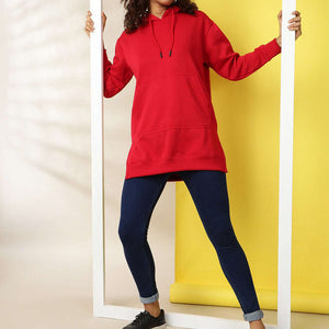 Women's Solid Regular Fit Sweatshirt