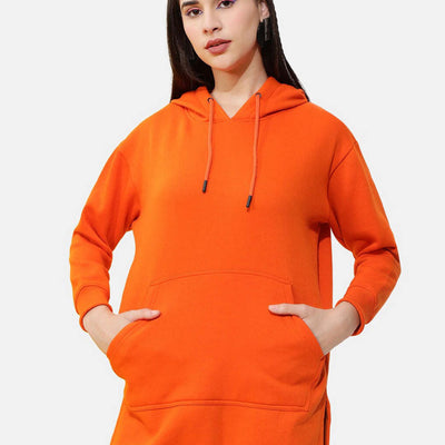 Women's Solid Regular Fit Sweatshirt