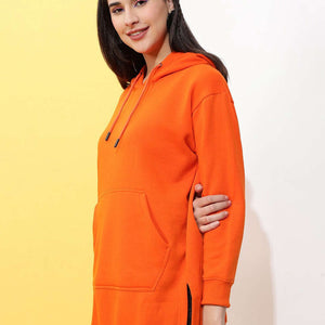 Women's Solid Regular Fit Sweatshirt