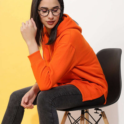 Women's Solid Regular Fit Sweatshirt