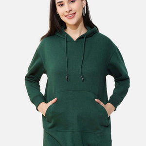 Women's Solid Regular Fit Sweatshirt