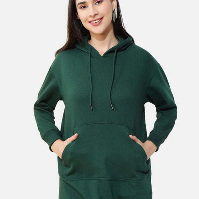 Women's Solid Regular Fit Sweatshirt