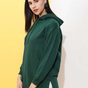 Women's Solid Regular Fit Sweatshirt