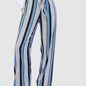 Women Striped Flare Pant