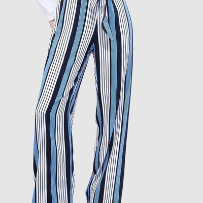 Women Striped Flare Pant