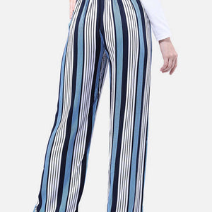 Women Striped Flare Pant