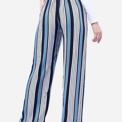 Women Striped Flare Pant