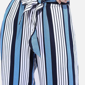 Women Striped Flare Pant